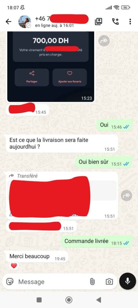Avis de nos clients - Fleuriste Rabat